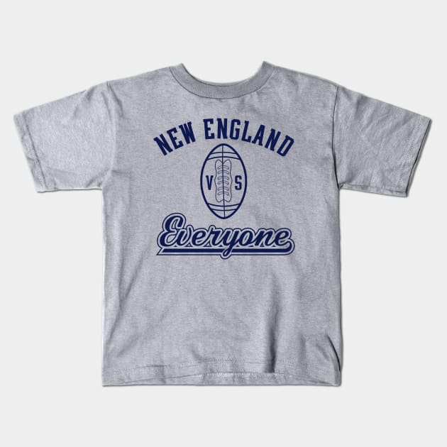 NEW ENGLAND VS EVERYONE! Kids T-Shirt by pororopow